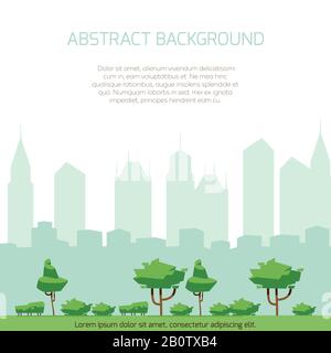 City park - modern flat design style vector illustration Stock Vector ...