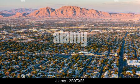 Sunrise Mountain Las Vegas Stock Photo