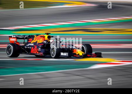Max Verstappen of RedBull Racing seen in action during the third day of F1 Test Days in Montmelo circuit. Stock Photo