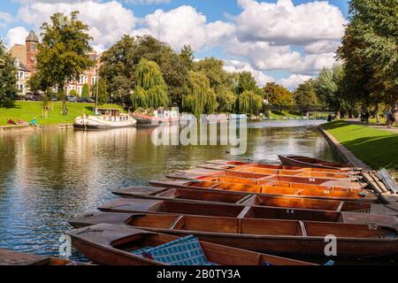 Late Summer on The River Cam Stock Photo