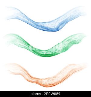 Set of multicolored waves Vector wave colorful Stock Vector