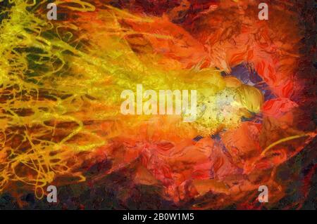 Grunge abstract background , Colorful handmade art. Dense background . Backdrop layer. Ink abstraction. Stock Photo