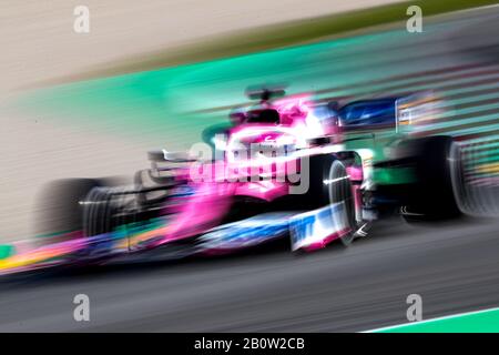 Barcelona, Spain. 21st Feb, 2020.  #11 Sergio Perez, Racing Point F1 Team, Mercedes. Formula 1 World championship 2020, Winter testing days #1 2020 Barcelona, 19-21 February 2020. Photo Federico Basile/Insidefoto Credit: insidefoto srl/Alamy Live News Stock Photo