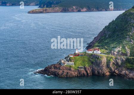 Fort Amherst Lighthouse, near St Johns, Newfoundland, Canada Stock Photo