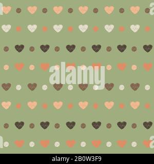 Seamless vector pattern with polka Stock Vector