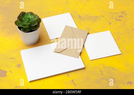 Template for branding identity. For graphic designers presentations and portfolios Stock Photo