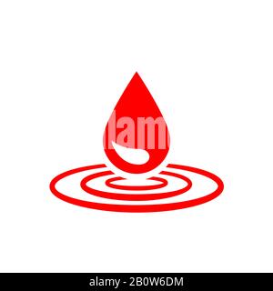 Vector drop icon Stock Vector