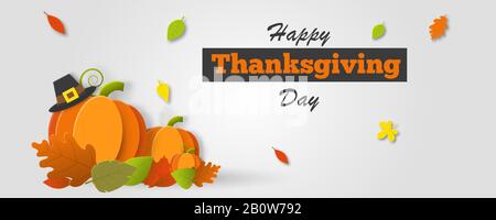 Thanksgiving holiday banner Stock Vector