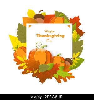 Thanksgiving day banner isolated Stock Vector