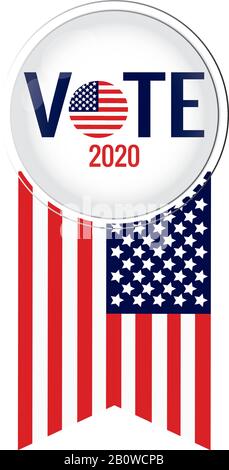 Election day button Stock Vector