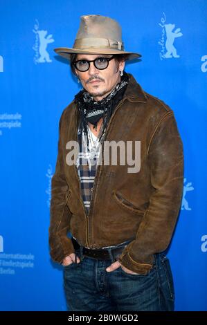 Berlin, Deutschland. 21st Feb, 2020. Johnny Depp during the 'Minamata' photocall at the 70th Berlin International Film Festival/Berlinale 2020 at Hotel Grand Hyatt on February 21, 2020 in Berlin, Germany. Credit: Geisler-Fotopress GmbH/Alamy Live News Stock Photo