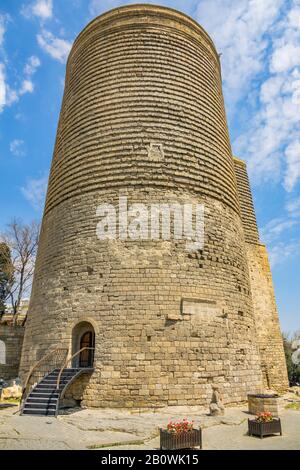 Maiden Tower in Baku Azerbaijan Stock Photo