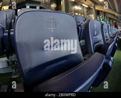 19th February 2020, Etihad Stadium, Manchester, England; Premier League, Manchester City v West Ham United : the luxury seating for the Tunnel Club at the Etihad Stock Photo