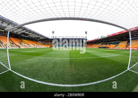 15th February 2020, Carrow Road, Norwich, England; Premier League, Norwich City v Liverpool : A general view of the pitch ahead of kick-off Stock Photo