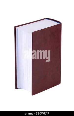 Thick red book isolated on a white background Stock Photo