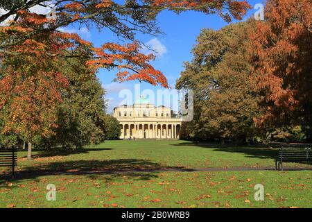 Pittville Pump Rooms, Pittville Park Cheltenham Gloucestershire UK Stock Photo