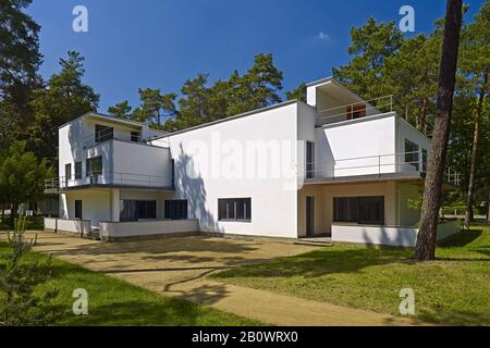 Muche and Schlemmer house, master houses in Dessau Rosslau, Saxony-Anhalt, Germany, Europe Stock Photo