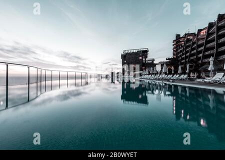 Pool, Hotel Gloria Palace Amadores, Gran Canaria, Spain Stock Photo