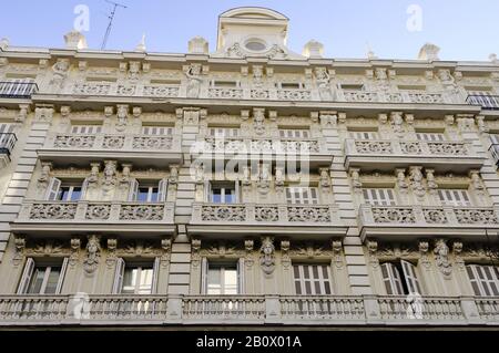 Historic building in the Sol district, Madrid, Spain, Stock Photo