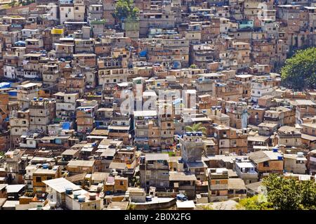 Rocinha Favela, Rio de Janeiro, Brazil, South America, Stock Photo