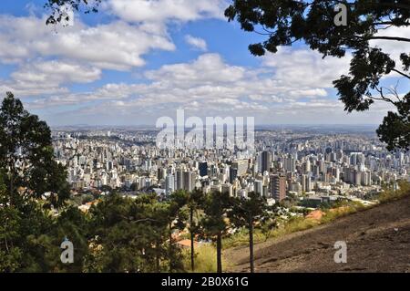 View over Belo Horizonte, Minas Gerais, Brazil, South America, Stock Photo