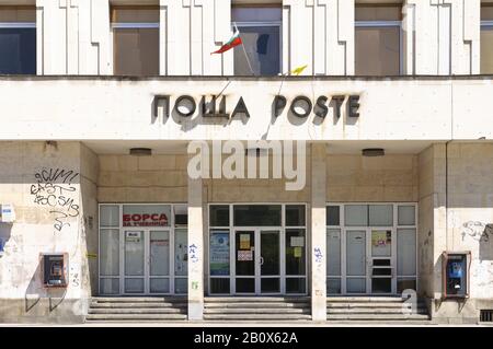 Main post office in Plovdiv, Plovdiv, Bulgaria, Balkans, Southeast Europe, Stock Photo