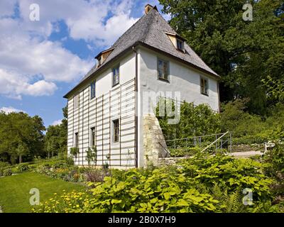 Goethe garden house in the Park an der Ilm, Weimar, Thuringia, Stock Photo