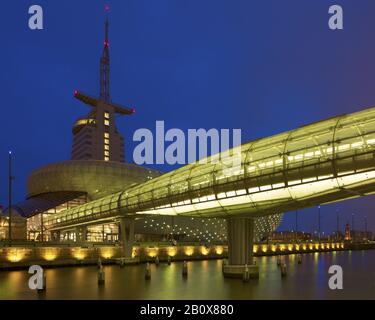 Atlantic Hotel Sail City and Klimahaus in Bremerhaven, Bremen, Germany Stock Photo