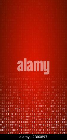 Binary Code Screen Stock Vector