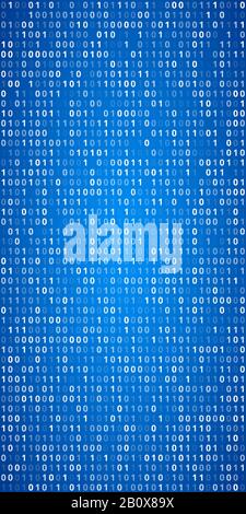 Binary Code Screen Stock Vector