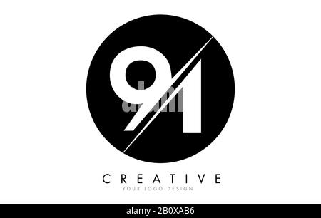 Number 91 logo design template. Editable, resizable, vector ...