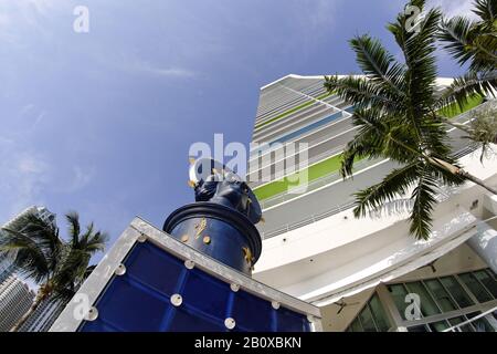 Brickell skyscrapers, EPIC Marina, Miami River Walk, Downtown Miami, Florida, USA, Stock Photo