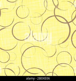 Seamless pattern with abstract circles in vector EPS8 format, includes pattern swatch. Stock Vector