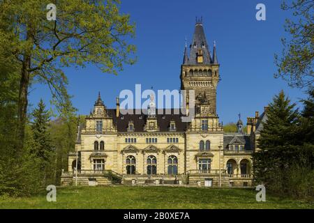 Jagschloss Hummelshain, Saale Holzland district near Kahla, Thuringia, Germany, Stock Photo