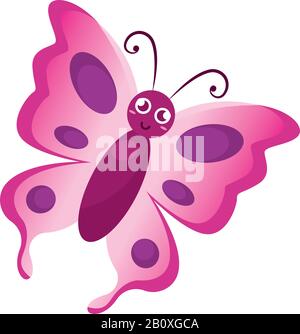 Isolated cute butterfly Stock Vector