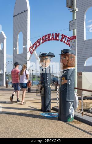 The Cunningham Pier, Geelong, Grant County, Victoria, Australia Stock Photo