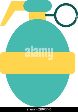 grenade military force line and fill style icon Stock Vector Image ...