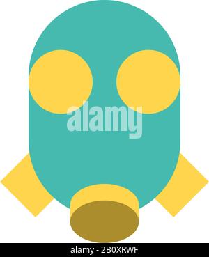 mask protection accessory line and fill style icon Stock Vector