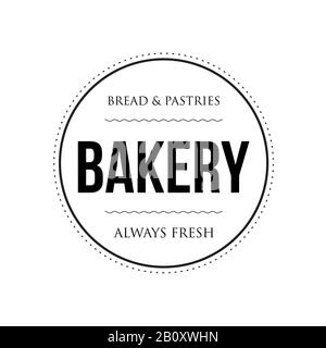 Bakery vintage stamp black sign Stock Vector