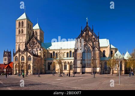 Muenster Cathedral, Germany, North Rhine-Westphalia, Munster Stock Photo