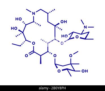 Azithromycin antibiotic drug, illustration Stock Photo