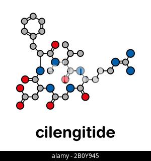 Cilengitide cancer drug molecule, illustration Stock Photo - Alamy