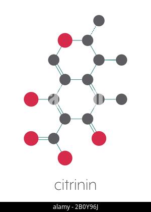 Citrinin mycotoxin molecule, illustration Stock Photo - Alamy