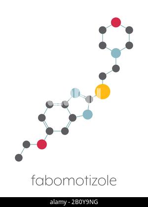 Fabomotizole anxiolytic drug molecule, illustration Stock Photo - Alamy