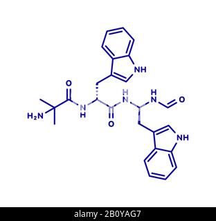 Macimorelin adult growth hormone diagnostic drug molecule Stock Photo