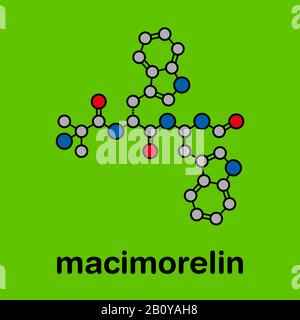 Macimorelin adult growth hormone diagnostic drug molecule Stock Photo