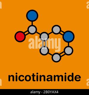 Nicotinamide adenine dinucleotide coenzyme molecule Stock Photo