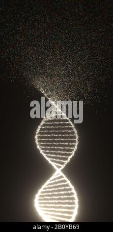 DNA damage, conceptual illustration Stock Photo