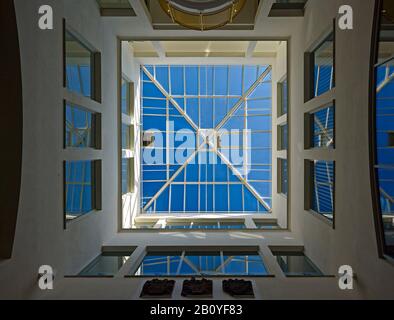 Inner courtyard of the Amthorpassage in Gera, Thuringia, Germany, Stock Photo