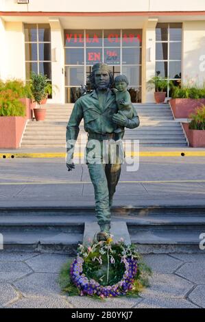 Che Guevara statue, Santa Clara, Cuba, Caribbean, Stock Photo